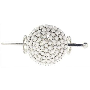 Alex and Ani - Hair Sweep - Round w/White Moonstones (1)
